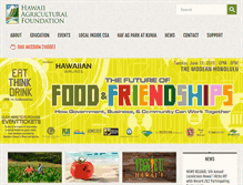 Tablet Screenshot of hawaiiagfoundation.org